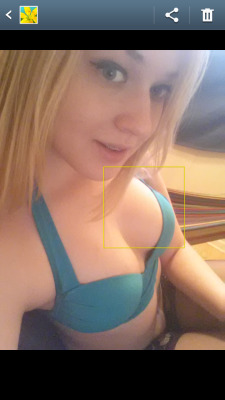 justanotherblogwithnakedpeople:  al10nsy:   So my phone recognizes my boob as a face What  my pervert phone.