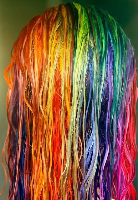 XXX happyandfulfilled:  I want rainbow hair  photo