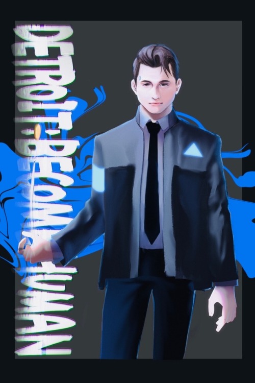 Hmmmm I still need to lear how to draw my baby Connor Btw who wants to see more of Hank and Connor i