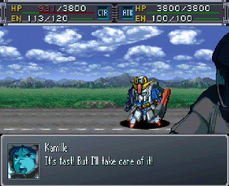  Sūpā Robotto Taisen Arufa Gaiden - PSX - Banpresto, 2001 Kamille Bidan, pilot