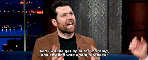 johnolivejar:Billy Eichner Is Horny To Vote