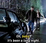 jaredandjensen:  Dean + “Baby” 