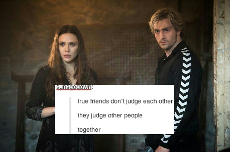 weirdfluffyunicornpig:  The Maximoff twins + the text post meme