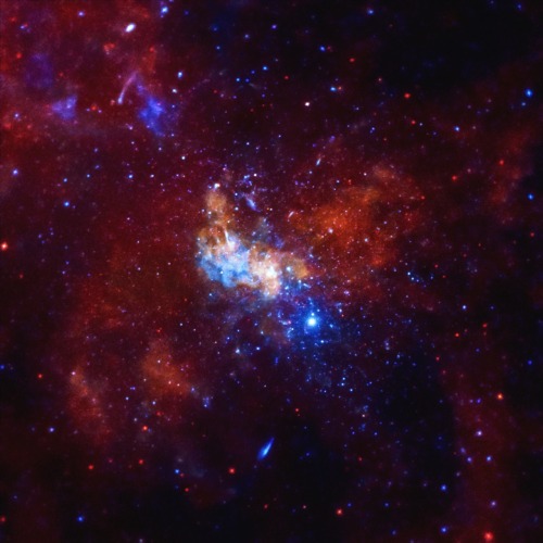 The giant black hole at the center of the Milky Way may be producing mysterious particles called neu