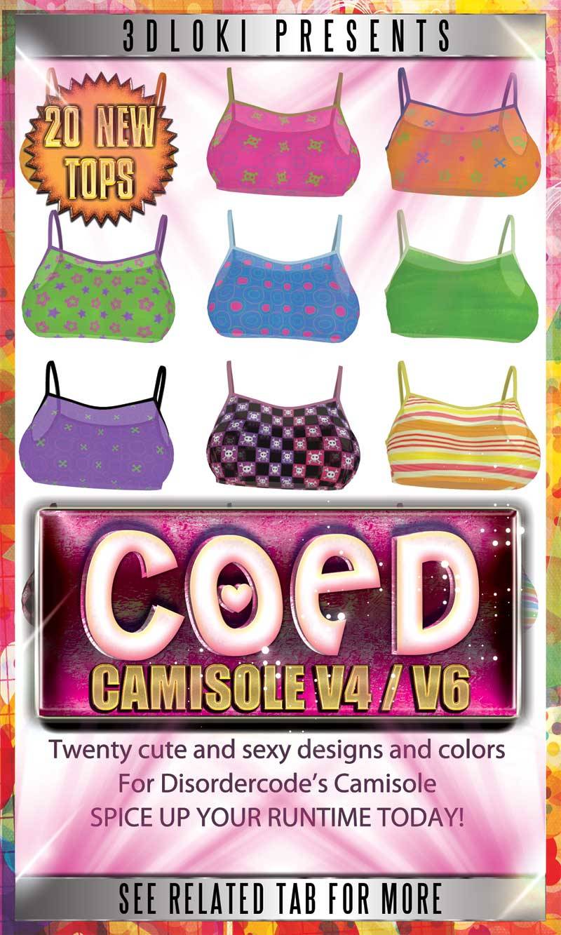    Another new Camisole set from Loki! Coed camisole V4/V6 is a brand new  Materials