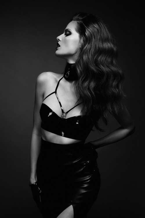 black-white-madness:  Madness:   Stefani S. by Julia Kiecksee for Superior Magazine   