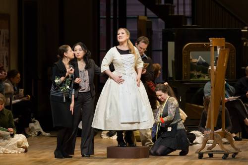 Diana Damrau in La Sonnambula Photo: Jonathan Tichler/Metropolitan Opera