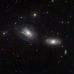 deep-sky-astronomy:   NGC 3169 (left) &amp; NGC 3166 (right)  