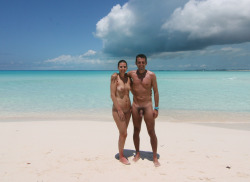 gotoanudebeach:  Go to a nude beach - and pose with your partner!