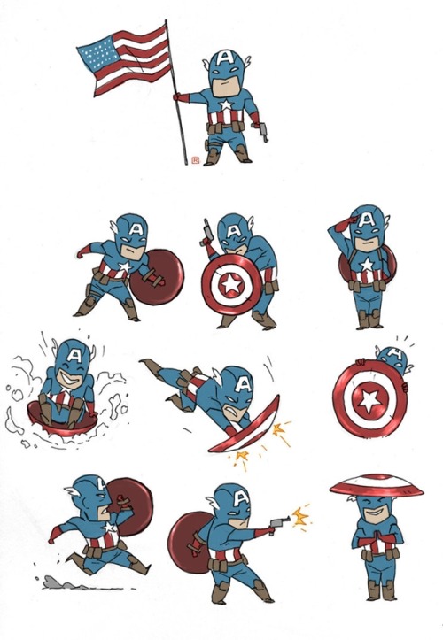 jedavu:   Adorable Mini Versions Of Superheros And Super-Villains by Canada-based illustrator and an