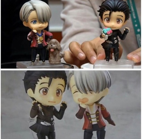 Cute Yoi Nendoroids  What I like about this is their expressions like seriously look at Yuuri