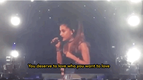 johnnyvalenz:refinery29:Ariana Grande has an inspiring message to people who celebrated National Com