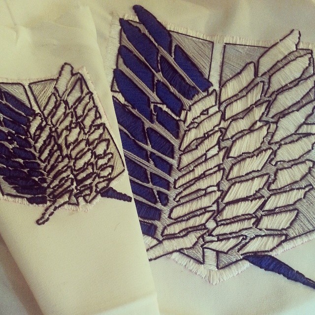 Added some more details to my #snk  patches today. Now they&rsquo;re outlined