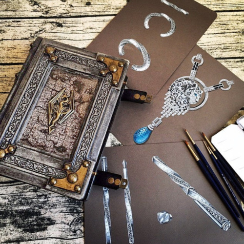 Skyrim leather journal captured by customer…