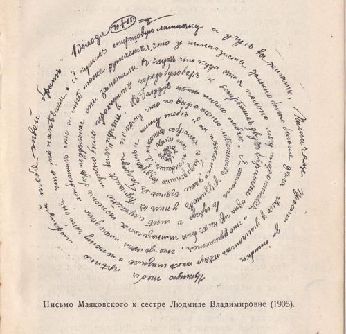nobrashfestivity:Vladimir Mayakovsky, A Letter written to his sister Ludmila, 1905