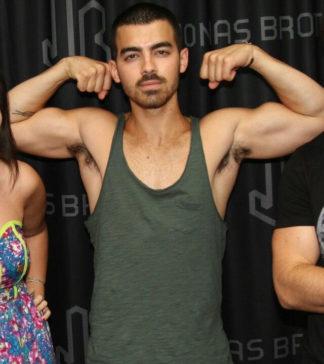 mansexual:Nick vs Joe Which Jo Bros hairy armpits would you rather smell and fuck?