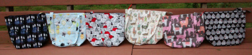 Newest Large project bags at 2DyeCru.etsy.com Each one is unique and handmade by us!