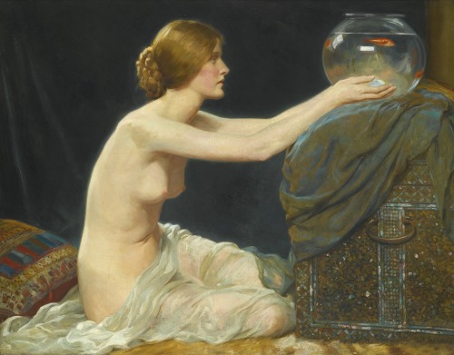 Albert Henry Collings, English, 1858-1947‘The Goldfish Bowl’