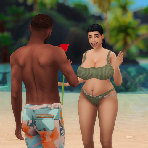 Family Beach Day in Sulani!Haven, Lamont & Victoria spent the day at Ohan’ Ali beach building sa