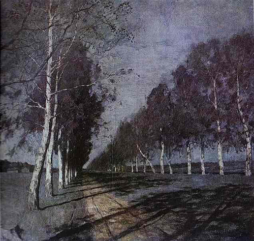 thelighthunter:  Levitan, Isaac (1860-1900) - 1897 Moonlit Night. A Village (Tretyakov Gallery) by RasMarley on Flickr. 