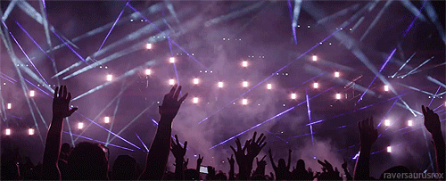 raversaurusrex:  With arms extended to the sky, let the lights and the rhythm of