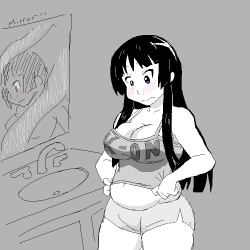 more-moe-more-problems:   chubby mio :3  You know, I can’t find a source for this :T