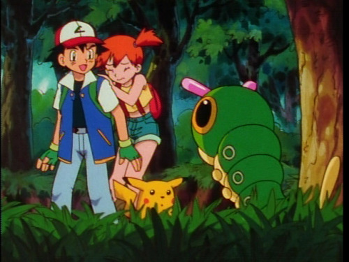 allthingsmisty: Some extra screenies of Misty holding onto Ash. ;D