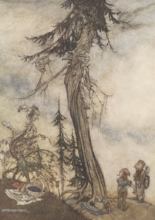 Arthur Rackham, illustration Aesop&rsquo;s Fables, 1913. Hachette, Paris. The complete book online v