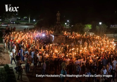 On Friday night, a group of about 100 white supremacists, white nationalists, and neo-Nazis marched 