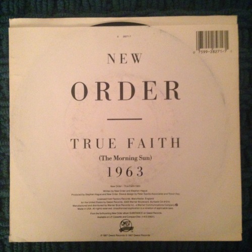 New Order - True Faith / 1963