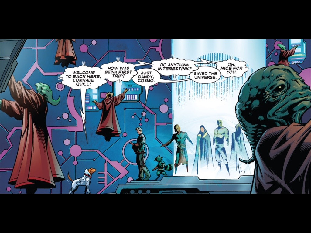 thankscomics:  Cosmo has a one track mind….  Scans from Guardians of the Galaxy