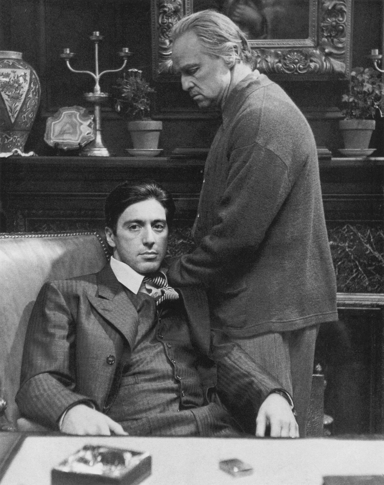 Lady Be Good: Al Pacino and Marlon Brando in a publicity photo...