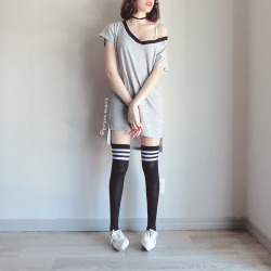 poison-marie:  Basic Tee Dress / ű.99 USD ♡ Review &amp; outfit rundown 