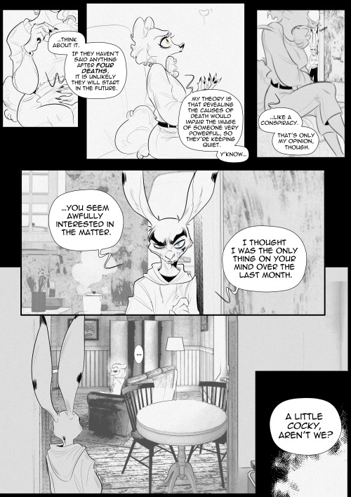 ☾YMBERLIGHT, CHAPTER 3 – PAGES 11-15Meanwhile, in a certain hare’s house, things are getting hot&hel