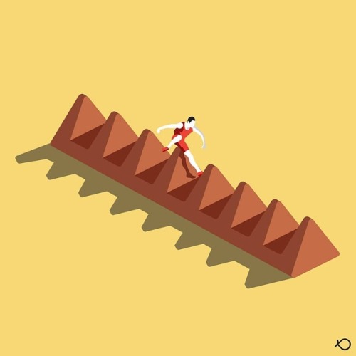 I ❤ running #kostispavlou #illustration #digitalart #toblerone #chocolate #sugar #running  w