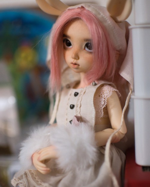 I got a nice camera and lens lot on eBay so I ran aorund my room taking pictures of dolls as they we