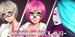 Finished The Subdraw Pack #10 For Gumroad!This Pack Includes: -Subdraw #28 (Teacher