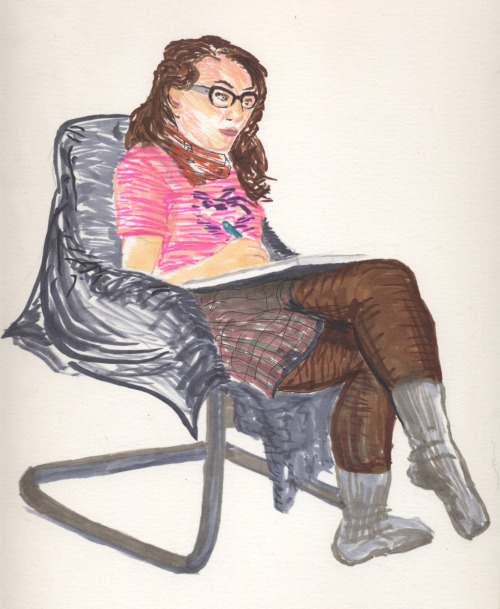 Caitlin Thompson, marker drawing, circa 2011 I had an Idea for a zine once that revolved around draw
