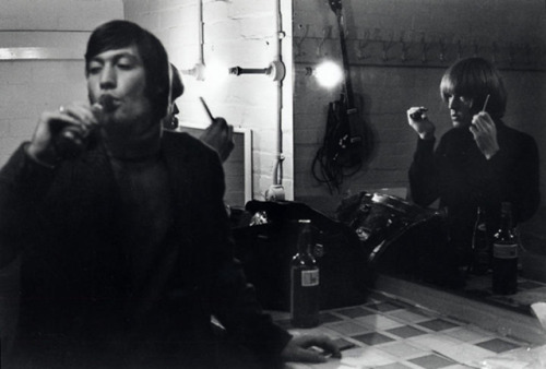 the-hyacinth-house:Charlie Watts and Brian Jones