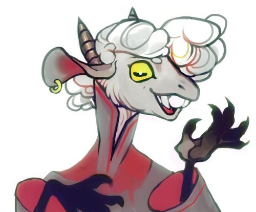 muura:speaking of, here is the illustrious and charming Lambi, the tiefling warlock from the dnd par