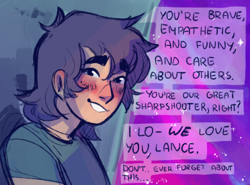 lavenderdreamer13:hi, can I get some more of uhhhhh mutual comfort Klance in season 4?