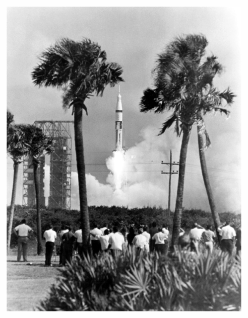 thegikitiki:Launch of Apollo 7…  Saturn 1B, Launch Complex 34, Kennedy Space Center, October 11 1968