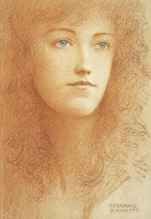 monsieurleprince: Fernand Khnopff (1858 - 1921) - Etude anglaise