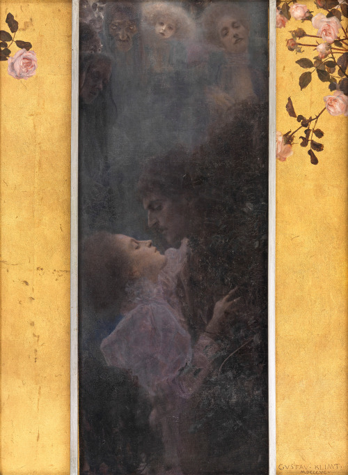 mysteriousartcentury: Gustav Klimt (1862-1918), Liebe, 1895, oil on canvas, 62.5 x 46.5 cm. Wien Mus