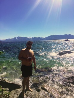 cali-cub:  First time swimming in Lake Tahoe.
