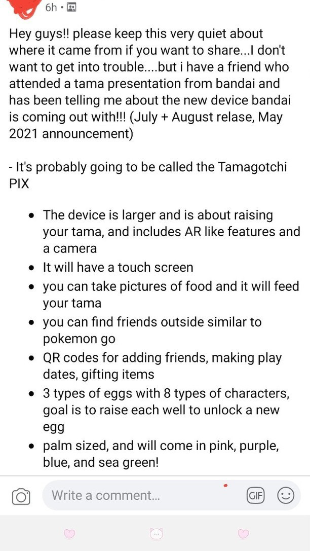 Bandai Tamagotchi Pix Augmented Reality