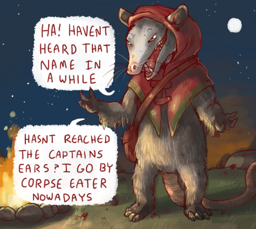 iguanamouth:  do . do y ou mean. this toad and, this possum because this whole thing