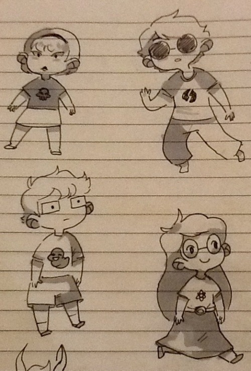 purplecalamity:  So. If you pay attention you can see my class annotations behind some of these. They are ruined by the ink. It was worth it.