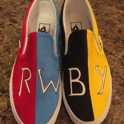 Hello! I painted some rwby shoes and I wanted