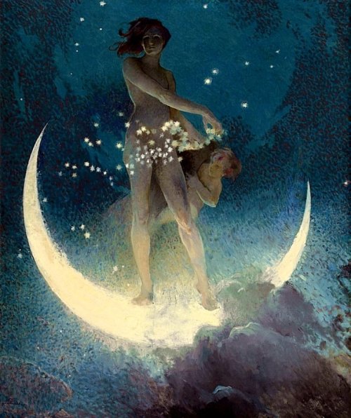 silenceformysoul:Edwin Howland Blashfield (1848-1936) - Spring scattering stars